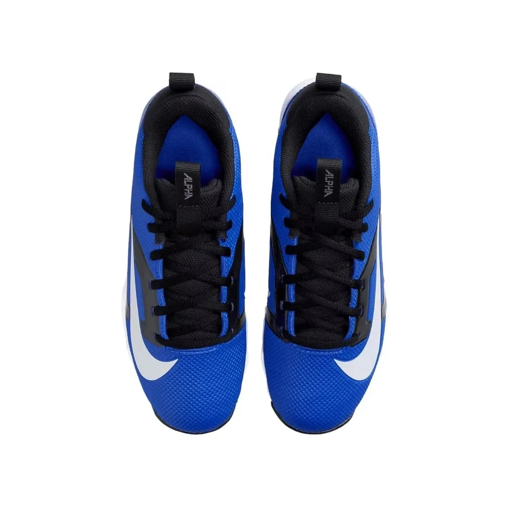 Nike Alpha Menace 4 Shark Blue Bright / White Football Cleats Kids Size 3.5Y_3